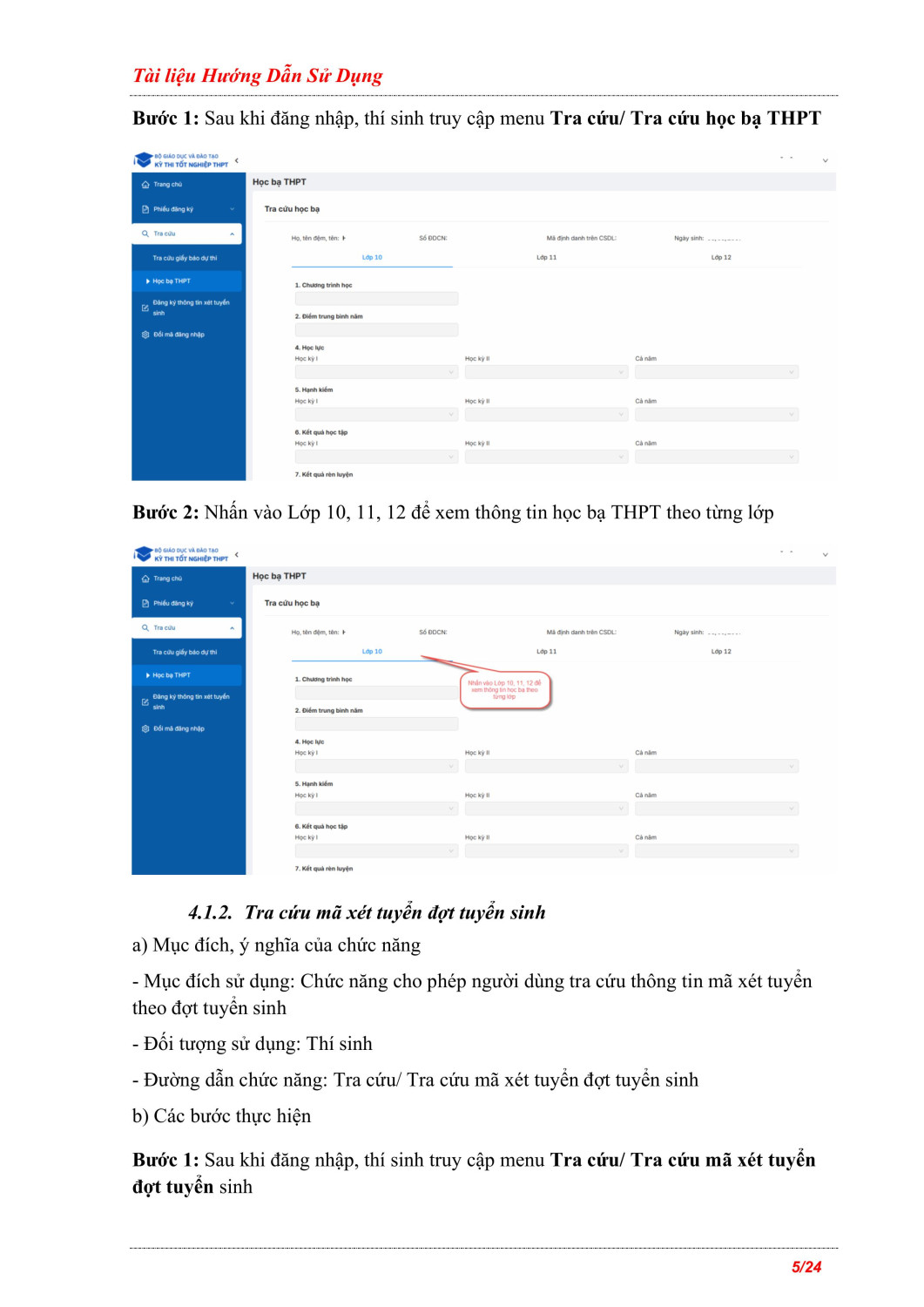 3 5 HDSD Thi sinh DKXT T7 2025 hình ảnh 4