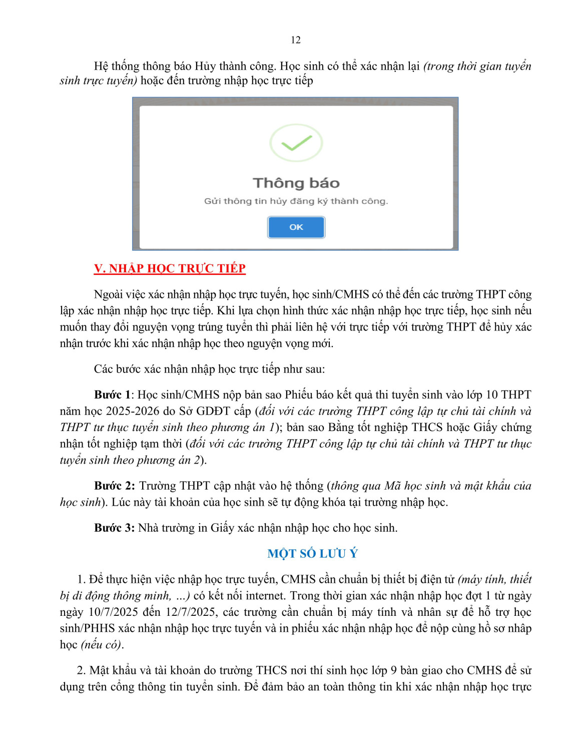 HD xac nhan nhap hoc Hoc Sinh 2025 2026 (05 7 2025) h├¼nh ß║únh 11