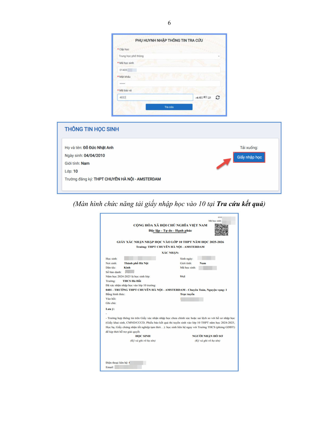 HD xac nhan nhap hoc Hoc Sinh 2025 2026 (05 7 2025) h├¼nh ß║únh 5